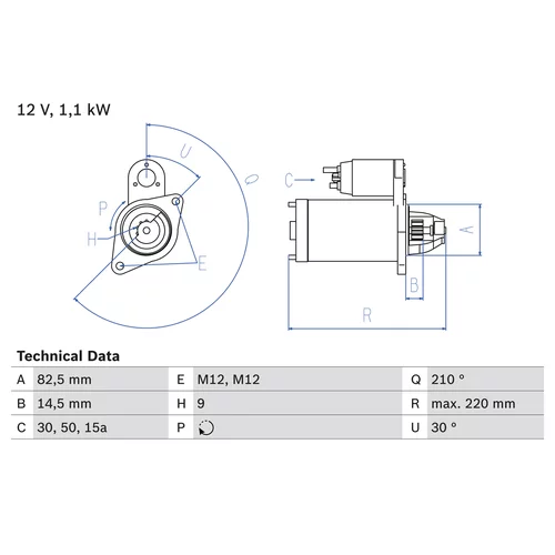 Štartér 0 986 016 330 /BOSCH/ - obr. 4