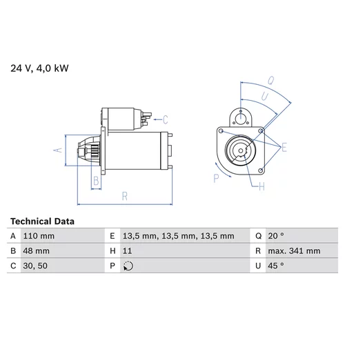 Štartér 0 986 017 980 /BOSCH/ - obr. 4