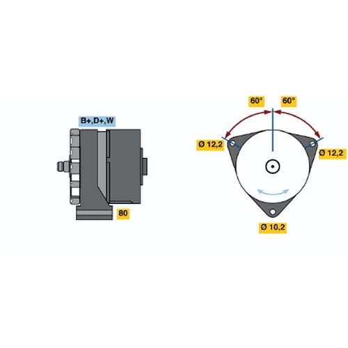 Alternátor BOSCH 0 986 033 570