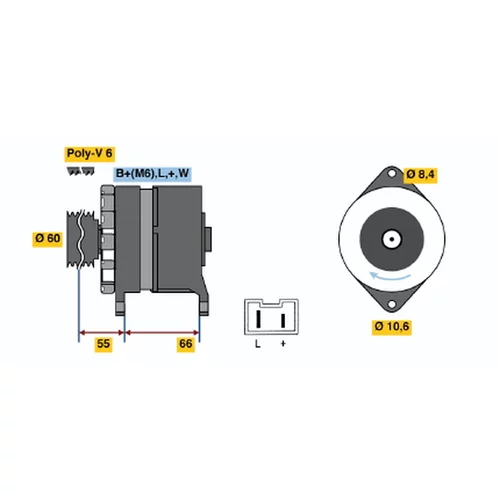 Alternátor BOSCH 0 986 037 311