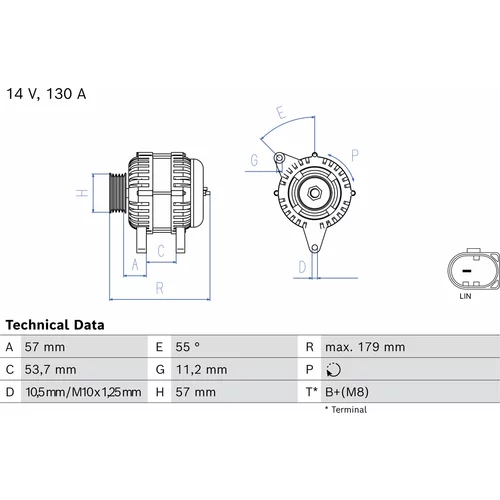 Alternátor BOSCH 0 986 086 620