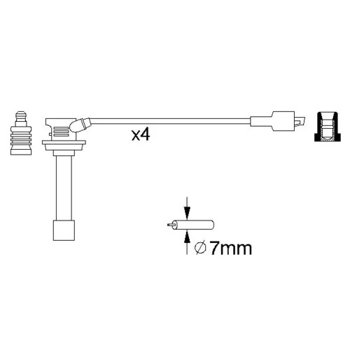 Sada zapaľovacích káblov 0 986 356 810 /BOSCH/ - obr. 4