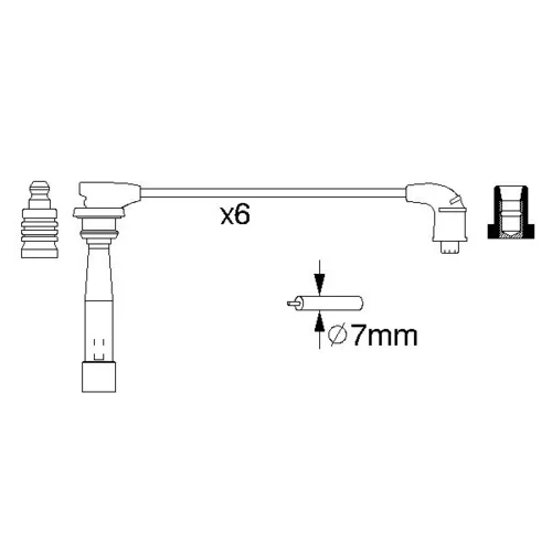Sada zapaľovacích káblov 0 986 356 992 /BOSCH/ - obr. 4