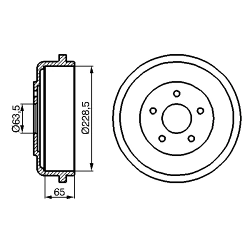 Brzdový bubon 0 986 477 129 /BOSCH/ - obr. 4