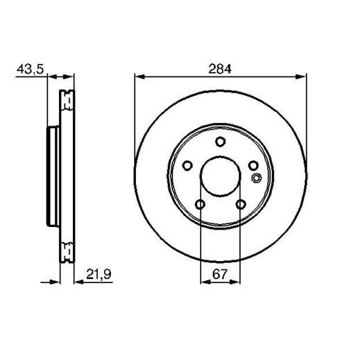 Brzdový kotúč 0 986 478 301 /BOSCH/ - obr. 4