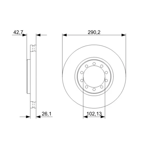Brzdový kotúč 0 986 479 342 /BOSCH/ - obr. 4