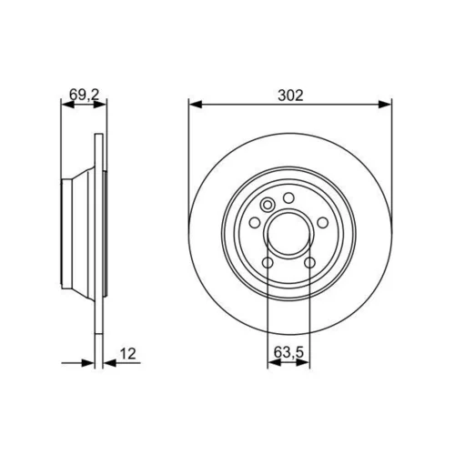 Brzdový kotúč 0 986 479 396 /BOSCH/ - obr. 4