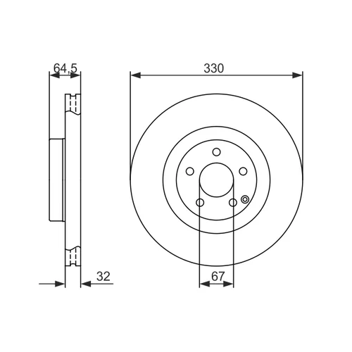 Brzdový kotúč 0 986 479 415 /BOSCH/ - obr. 4