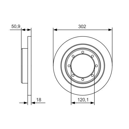 Brzdový kotúč 0 986 479 A93 /BOSCH/ - obr. 4
