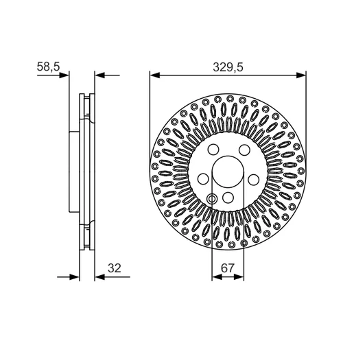 Brzdový kotúč 0 986 479 D13 /BOSCH/ - obr. 4