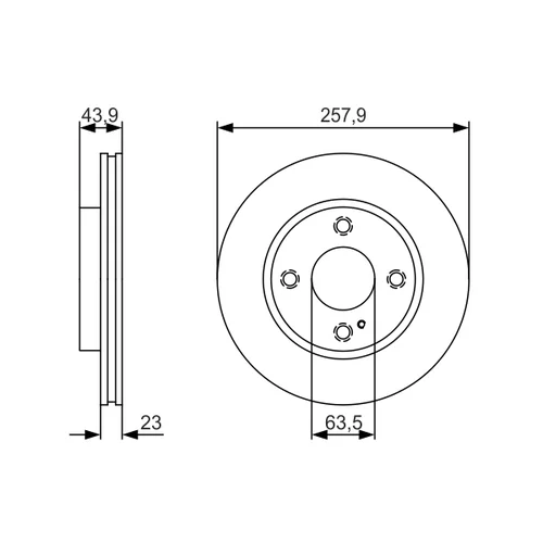 Brzdový kotúč 0 986 479 S38 /BOSCH/ - obr. 4