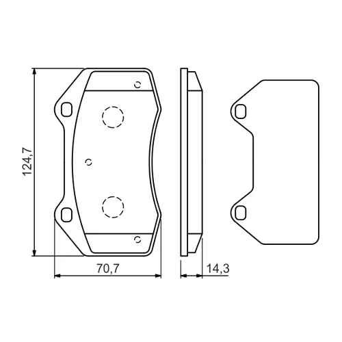 Sada brzdových platničiek kotúčovej brzdy 0 986 494 551 /BOSCH/ - obr. 4
