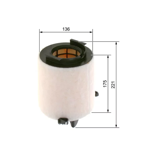 Vzduchový filter 1 457 433 576 /BOSCH/ - obr. 4