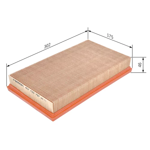 Vzduchový filter 1 457 433 797 /BOSCH/ - obr. 4