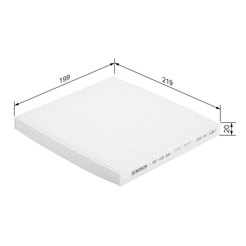Filter vnútorného priestoru 1 987 432 088 /BOSCH/ - obr. 4
