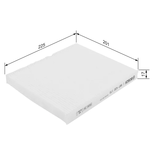 Filter vnútorného priestoru 1 987 432 170 /BOSCH/ - obr. 4