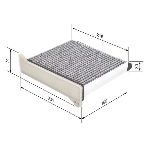 Filter vnútorného priestoru 1 987 432 426 /BOSCH/ - obr. 4
