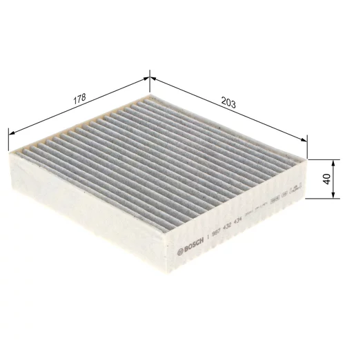 Filter vnútorného priestoru 1 987 432 434 /BOSCH/ - obr. 4