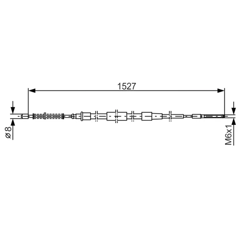 Ťažné lanko parkovacej brzdy 1 987 477 164 /BOSCH/ - obr. 4