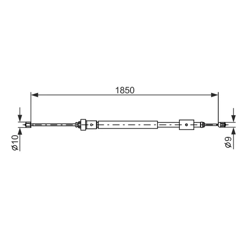Ťažné lanko parkovacej brzdy 1 987 477 595 /BOSCH/ - obr. 4