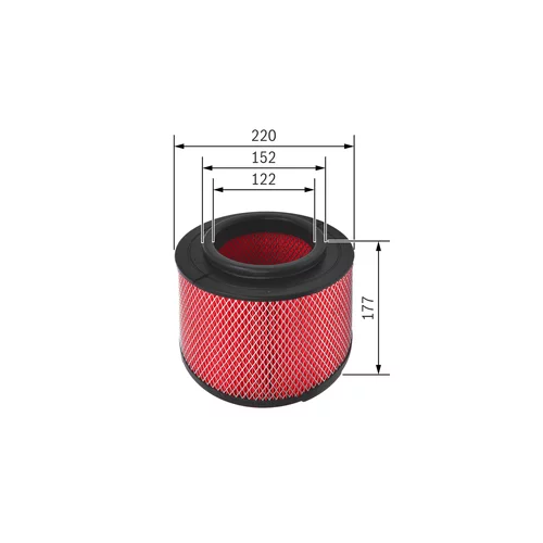 Vzduchový filter F 026 400 344 /BOSCH/ - obr. 4