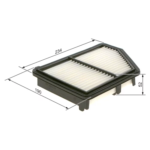 Vzduchový filter F 026 400 576 /BOSCH/ - obr. 4