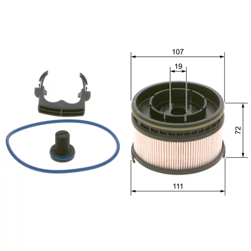 Palivový filter F 026 402 261 /BOSCH/ - obr. 4