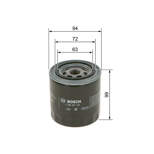Olejový filter F 026 407 133 /BOSCH/ - obr. 4