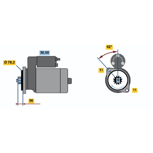 Štartér 0 001 123 001 /BOSCH/ - obr. 4