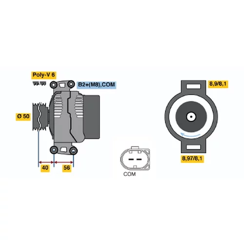 Alternátor BOSCH 0 121 715 006