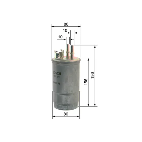 Palivový filter 0 450 906 376 /BOSCH/ - obr. 4