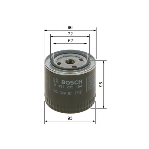 Olejový filter 0 451 203 154 /BOSCH/ - obr. 4