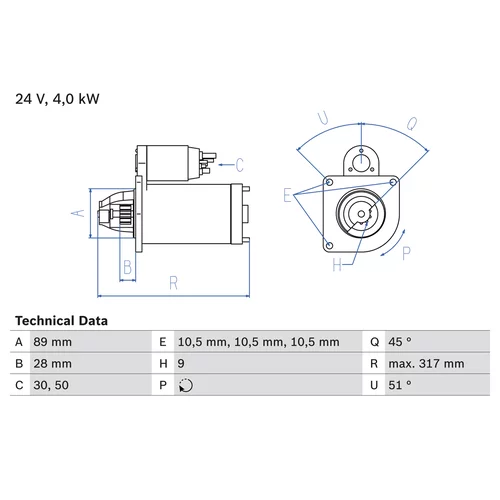 Štartér 0 986 021 000 /BOSCH/ - obr. 4