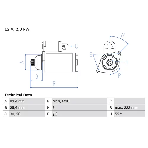 Štartér 0 986 022 820 /BOSCH/ - obr. 4