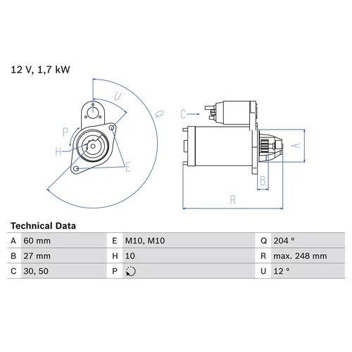 Štartér 0 986 023 100 /BOSCH/ - obr. 3
