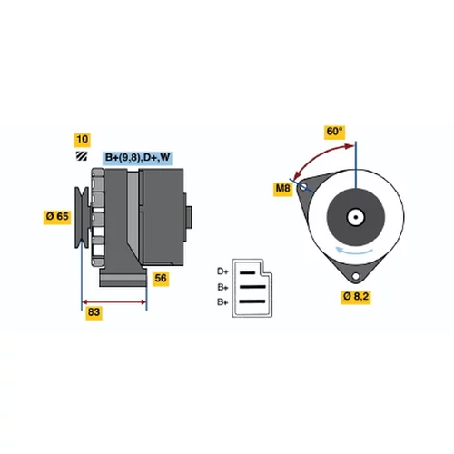 Alternátor BOSCH 0 986 033 870