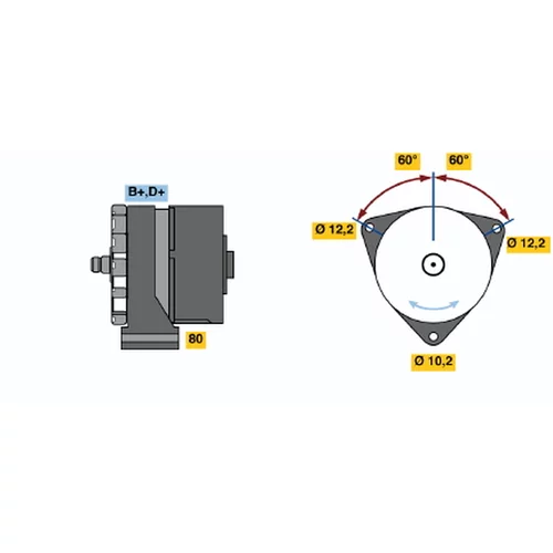 Alternátor BOSCH 0 986 034 940