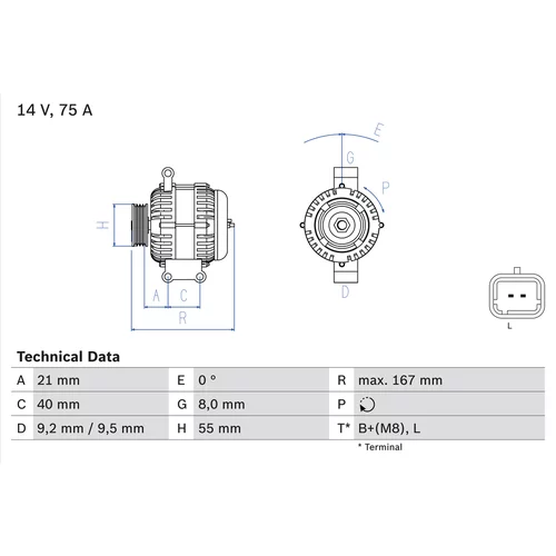 Alternátor BOSCH 0 986 080 220