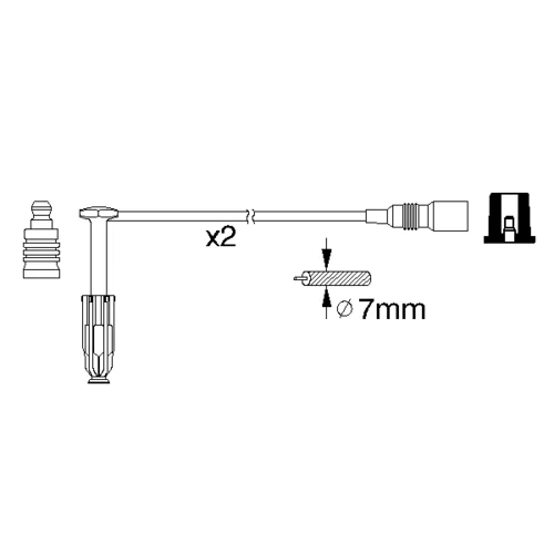Sada zapaľovacích káblov 0 986 356 311 /BOSCH/ - obr. 4