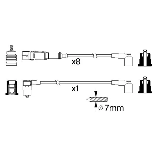 Sada zapaľovacích káblov 0 986 356 330 /BOSCH/ - obr. 4