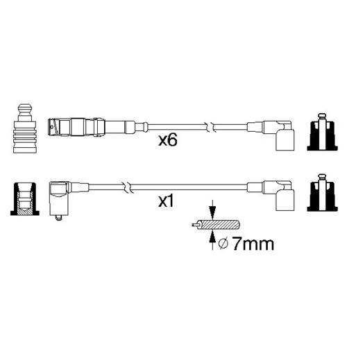 Sada zapaľovacích káblov 0 986 356 332 /BOSCH/ - obr. 4