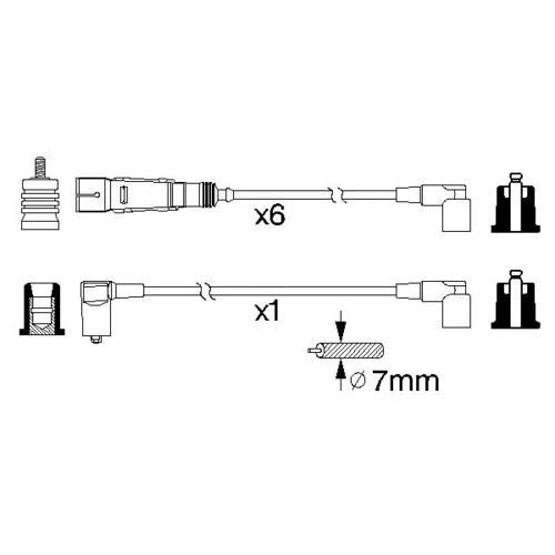 Sada zapaľovacích káblov 0 986 356 335 /BOSCH/ - obr. 4