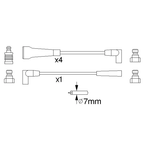 Sada zapaľovacích káblov 0 986 356 743 /BOSCH/ - obr. 4