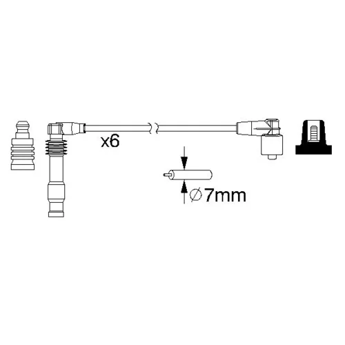 Sada zapaľovacích káblov 0 986 357 162 /BOSCH/ - obr. 4