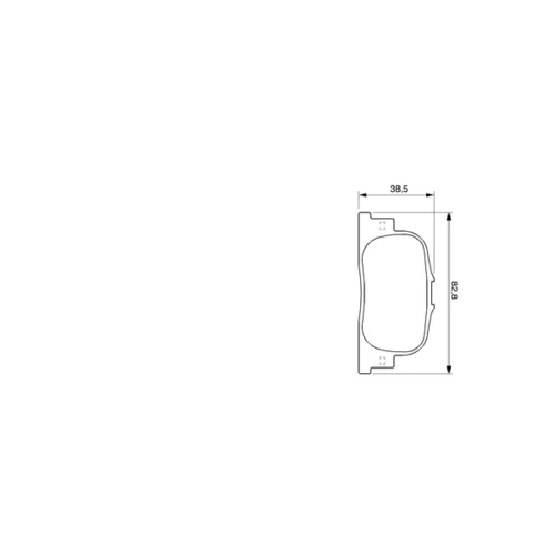 Sada brzdových platničiek kotúčovej brzdy 0 986 424 730 /BOSCH/ - obr. 6