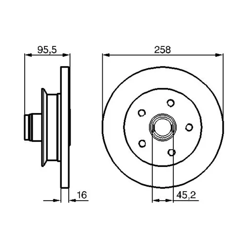 Brzdový kotúč 0 986 478 224 /BOSCH/ - obr. 4