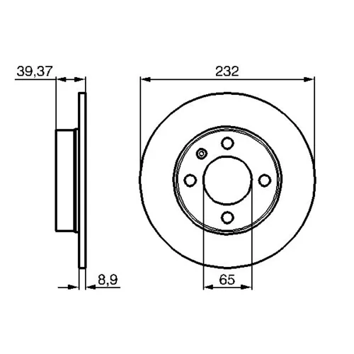 Brzdový kotúč 0 986 478 492 /BOSCH/ - obr. 4