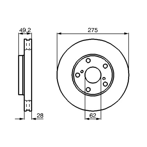 Brzdový kotúč 0 986 478 632 /BOSCH/ - obr. 4
