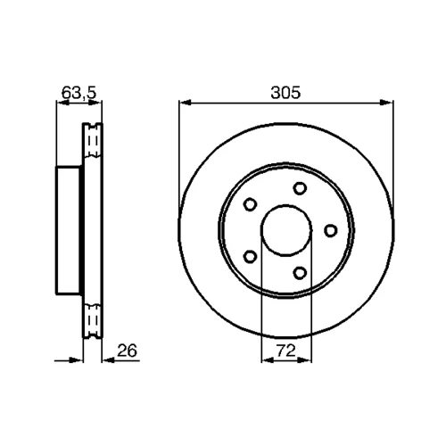Brzdový kotúč 0 986 478 772 /BOSCH/ - obr. 4