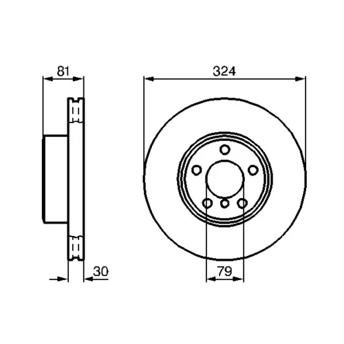 Brzdový kotúč 0 986 479 002 /BOSCH/ - obr. 4